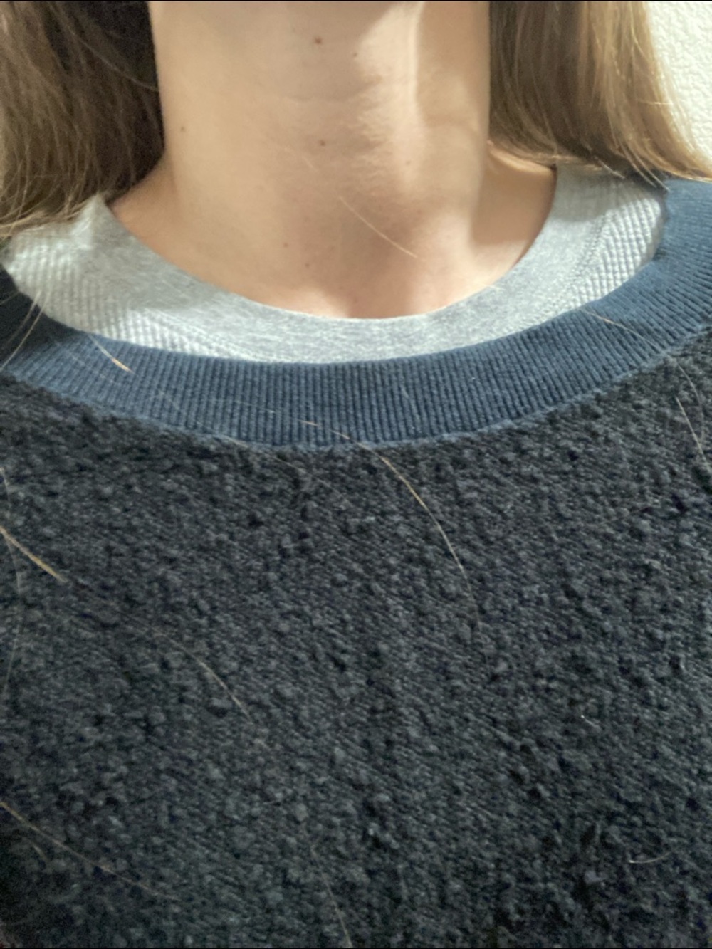 Free People Women’s Black Cozy Crewneck Sweater